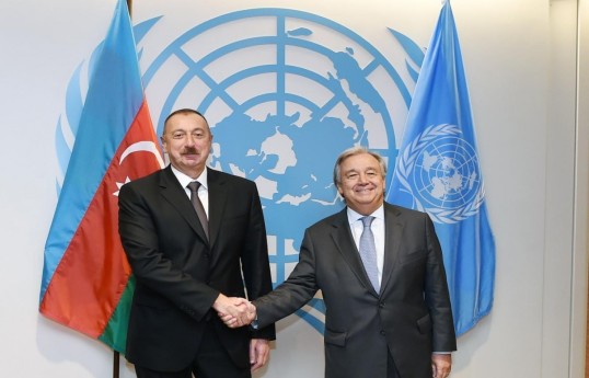 Secrétaire général de l’ONU a félicité le président de l’Azerbaïdjan