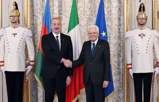 Le dirigeant azerbaïdjanais a félicité le président italien