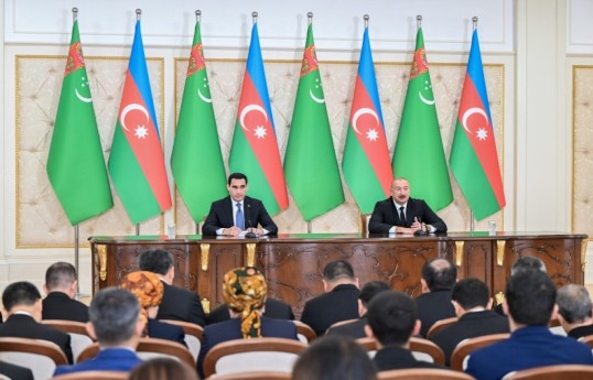 Les présidents de l’Azerbaïdjan et du Turkménistan ont fait des déclarations à la presse -ACTUALISÉ 