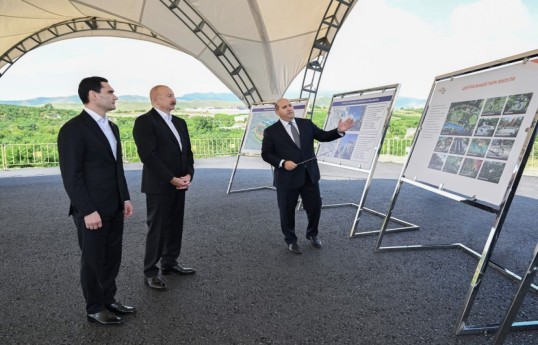 Les présidents de l’Azerbaïdjan et du Turkménistan ont visité les zones détruites de la ville de Fuzuli