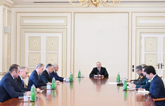 Une réunion du Conseil de Sécurité s'est tenue sous la présidence d'Ilham Aliyev -VIDÉO -ACTUALISÉ 
