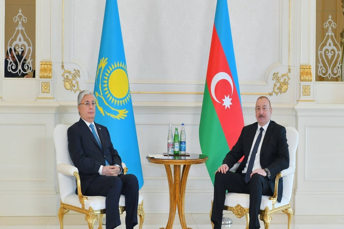 Président Ilham Aliyev a félicité Kassym-Jomart Tokaïev