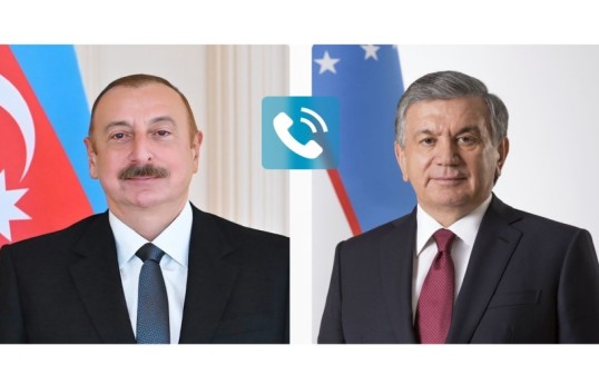 Il y a eu un entretien téléphonique entre le président Ilham Aliyev et Shavkat Mirziyoyev