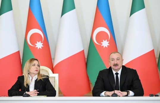 Une vidéo de la rencontre entre Ilham Aliyev et Giorgia Meloni a été partagée sur les comptes de réseaux sociaux du président