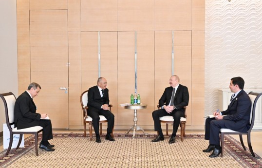 Ilham Aliyev a reçu le président du Comité d’Etat pour la construction de la ville d’Arkadag