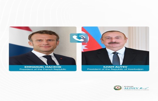 Emmanuel Macron a téléphoné au président de l’Azerbaïdjan