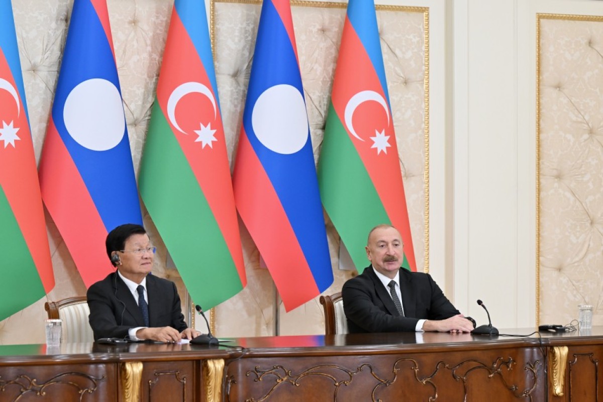 Les présidents azerbaïdjanais et laotien font des déclarations à la presse