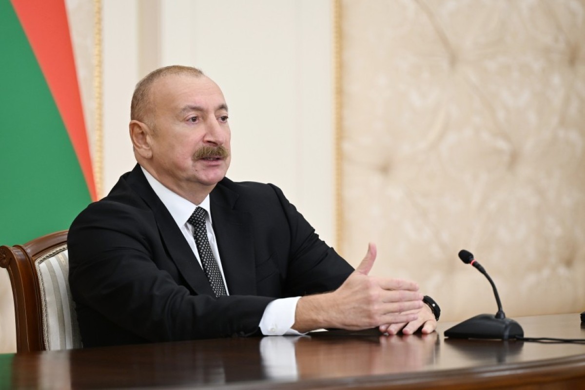 le président Ilham Aliyev