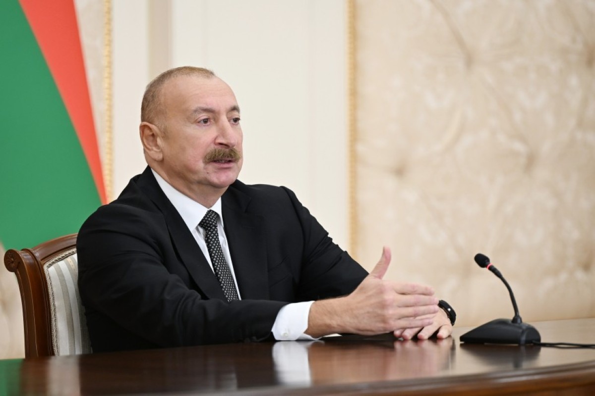 le président Ilham Aliyev