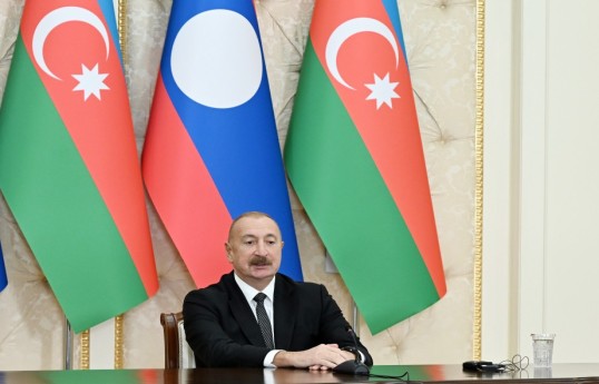 le président azerbaïdjanais Ilham Aliyev