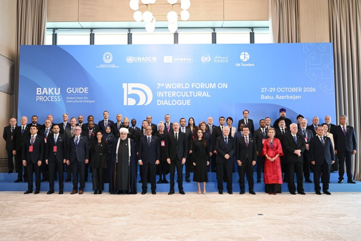 Le président Aliyev prononce un discours à la cérémonie d’ouverture du VIIe Forum mondial sur le dialogue interculturel
